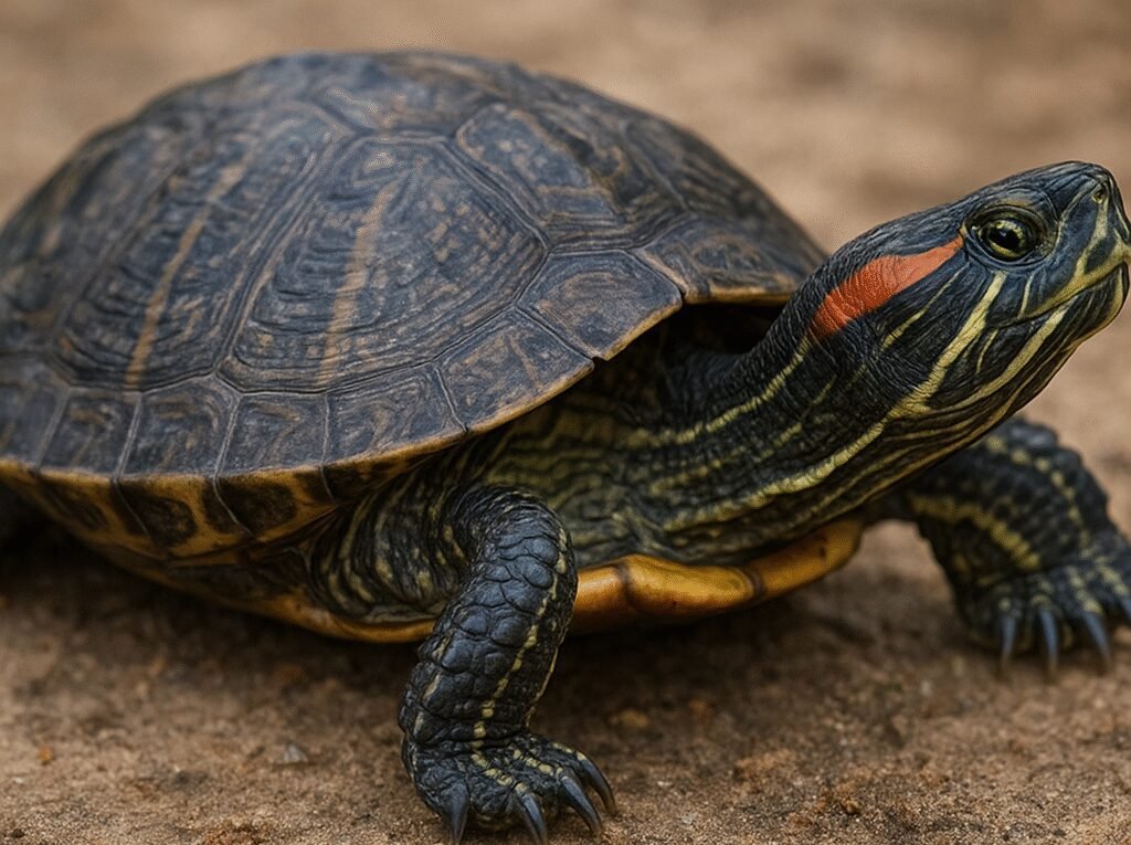 Żółw czerwonolicy