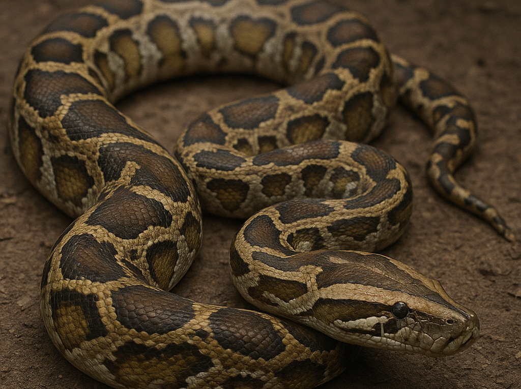 Pyton birmański – Python bivittatus