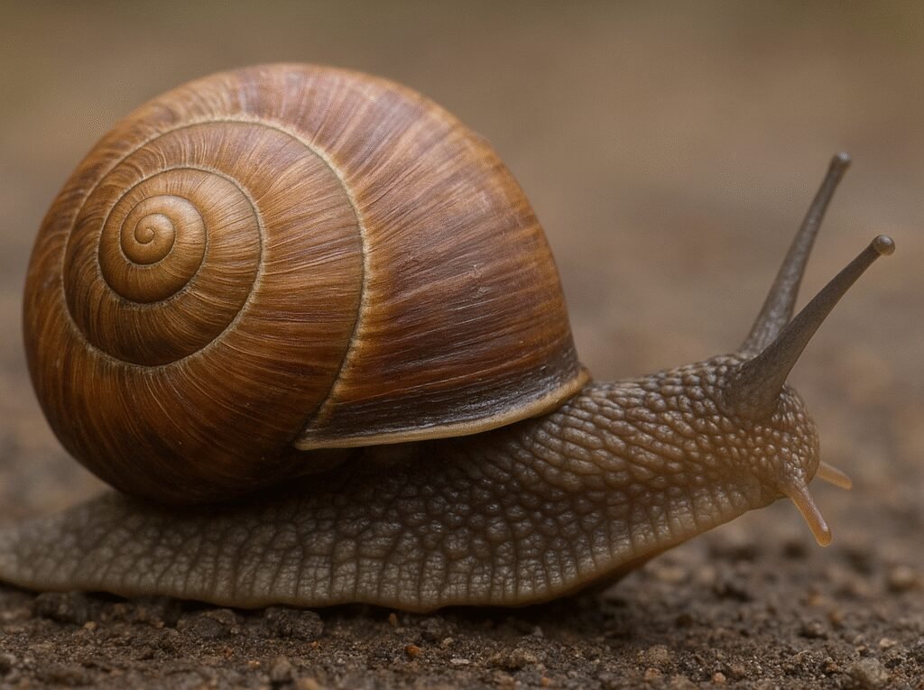Ślimak zatoczek brązowy