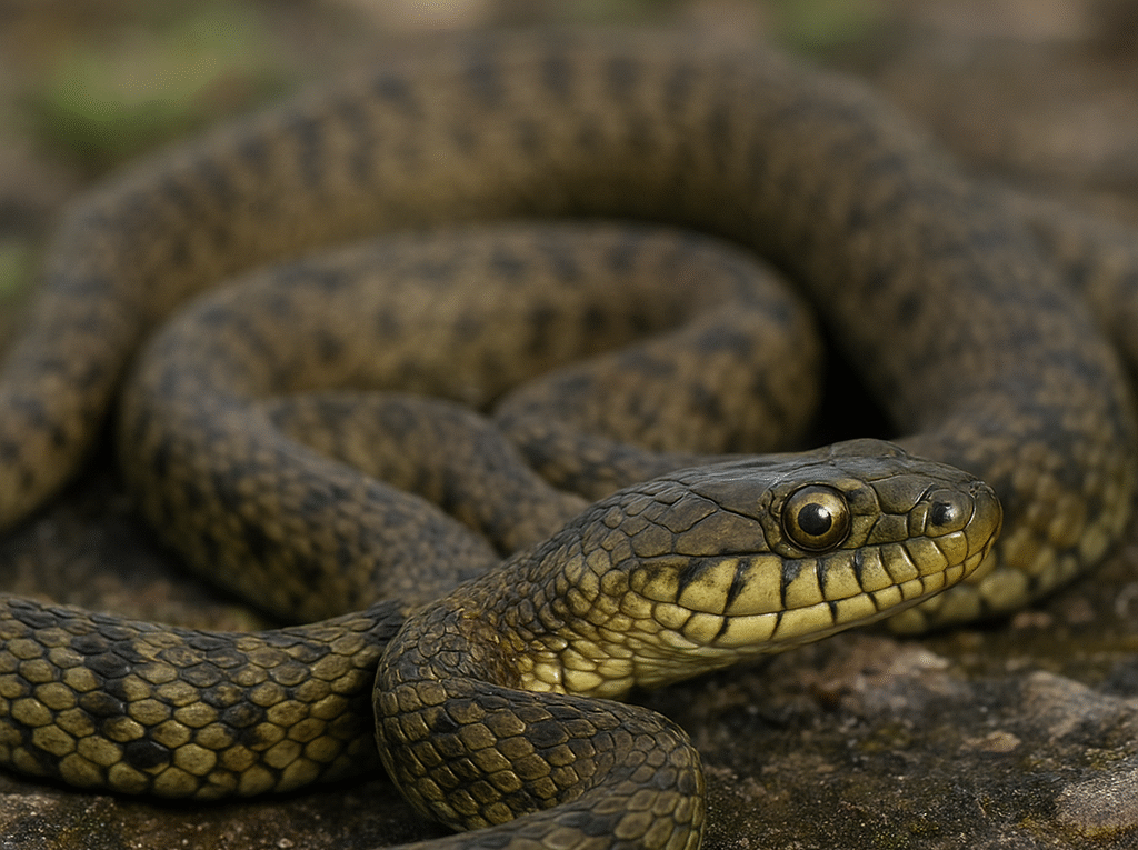 Zaskroniec rybołów – Natrix tessellata