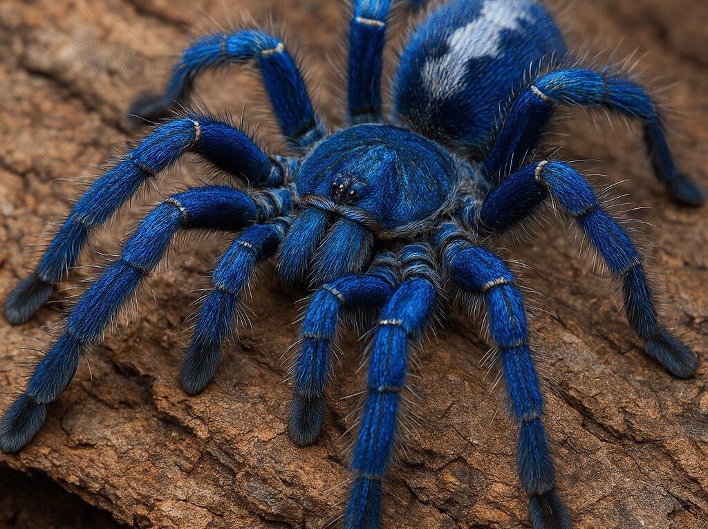 Pająk ptasznik metaliczny – Poecilotheria metallica