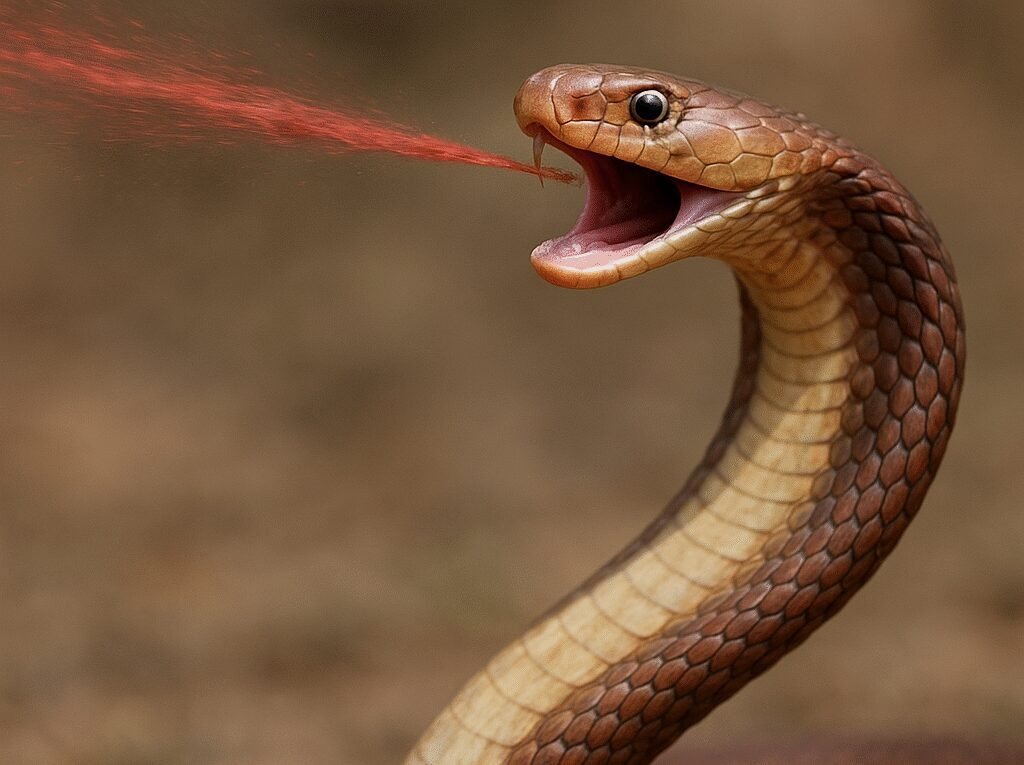 Kobra plująca czerwona – Naja pallida