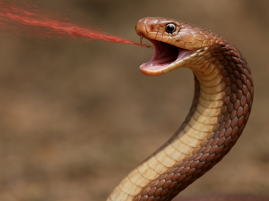 Kobra plująca czerwona – Naja pallida