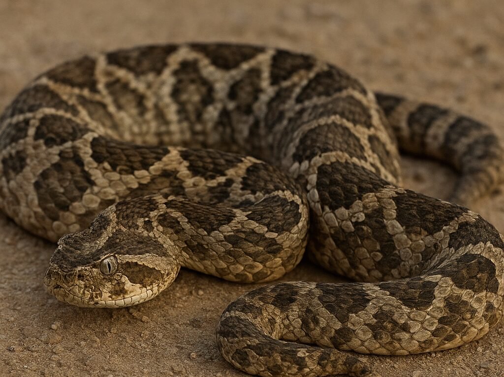 Żmija pufadder – Bitis arietans