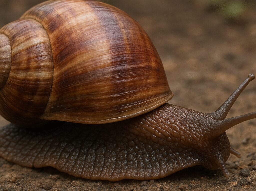 Ślimak Archachatina ventricosa
