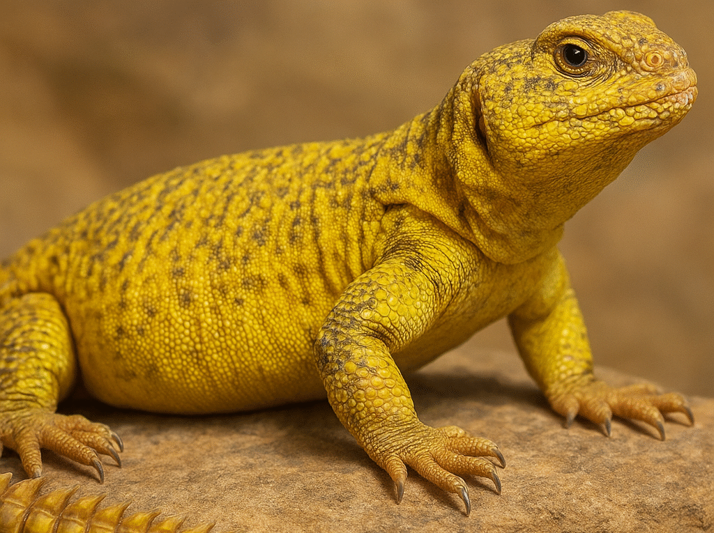 Uromastyx żółty – Uromastyx dispar