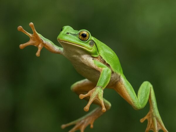 Latająca żaba zielona