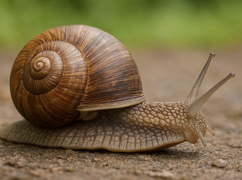 Ślimak ślimak ogrodowy