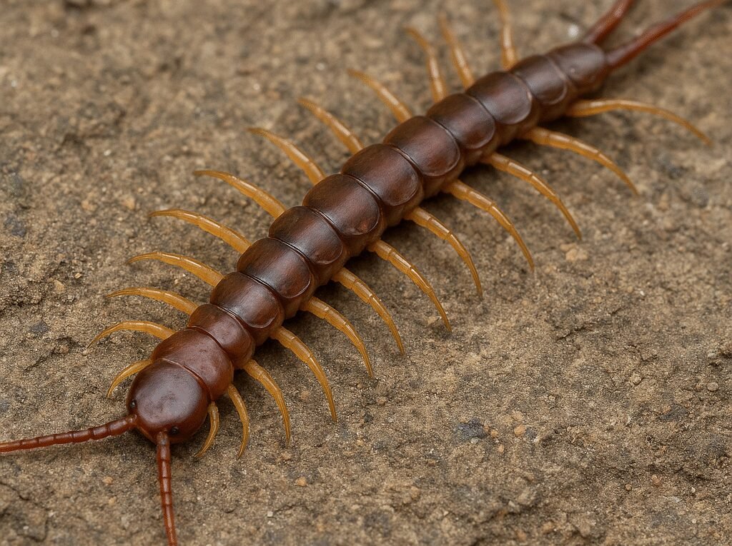 Stonoga murowa (scolopendra) – Lithobius forficatus