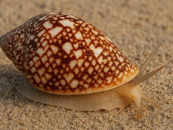 Ślimak stożek Conus textile