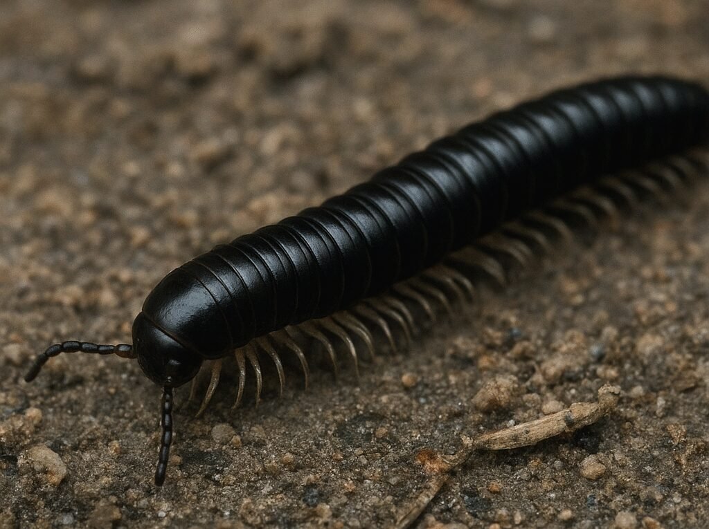 Krocionóg czarny – Tachypodoiulus niger