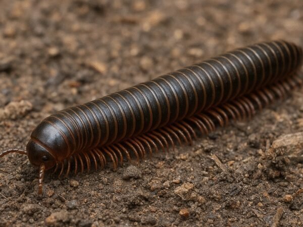 Krocionóg ogrodowy – Cylindroiulus latestriatus