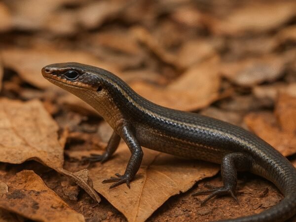 Jaszczurka jesieniąca (skink opalowy) – Lampropholis delicata
