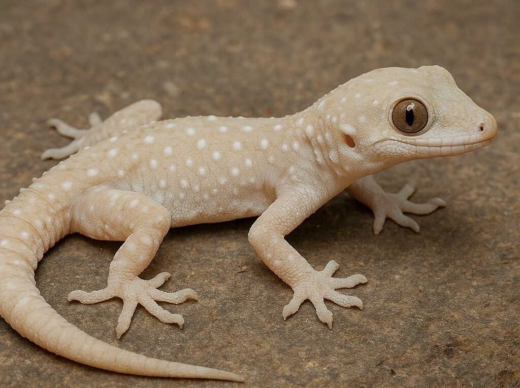 Gekon białawy – Hemidactylus alboguttatus