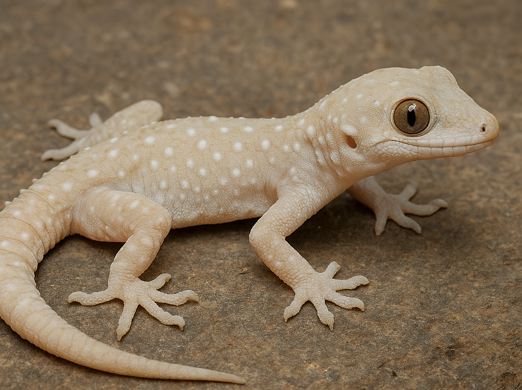 Gekon białawy – Hemidactylus alboguttatus