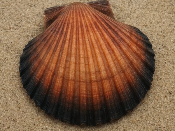 Małż Pecten fumatus