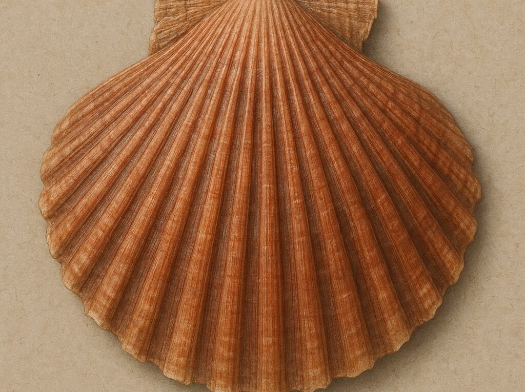 Małż Pecten jacobaeus