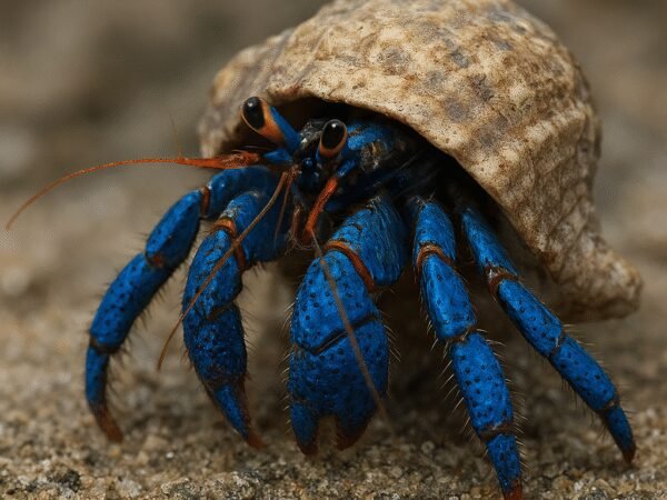 Krab pustelnik „blue leg” – Clibanarius tricolor