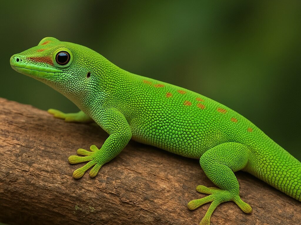 Gekon drzewny zielony – Phelsuma madagascariensis