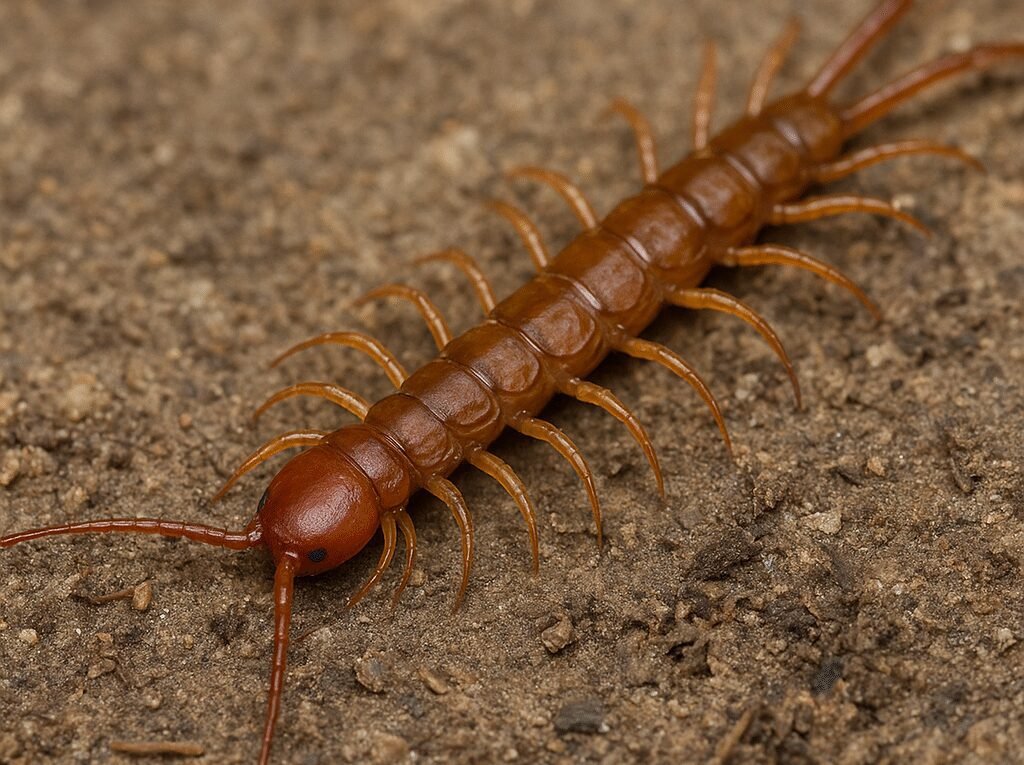 Wij brązowy – Lithobius erythrocephalus