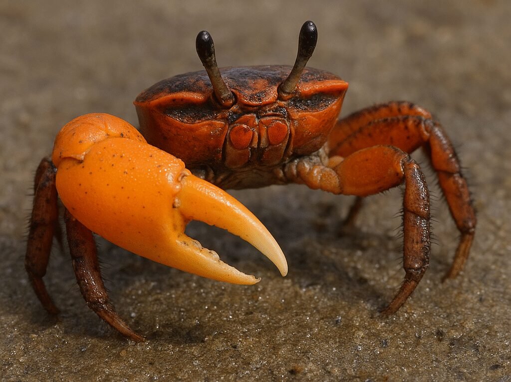 Krab skrzypek pomarańczowy – Uca perplexa