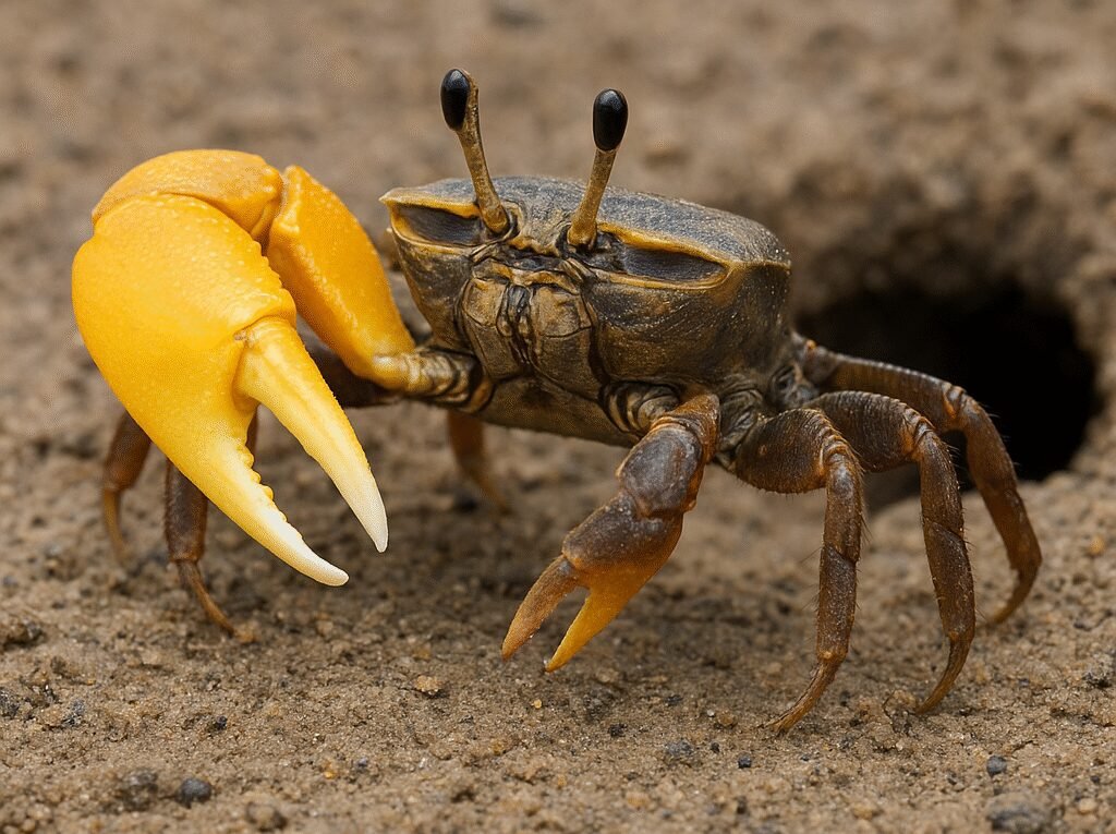 Krab skrzypek żółty – Uca annulipes