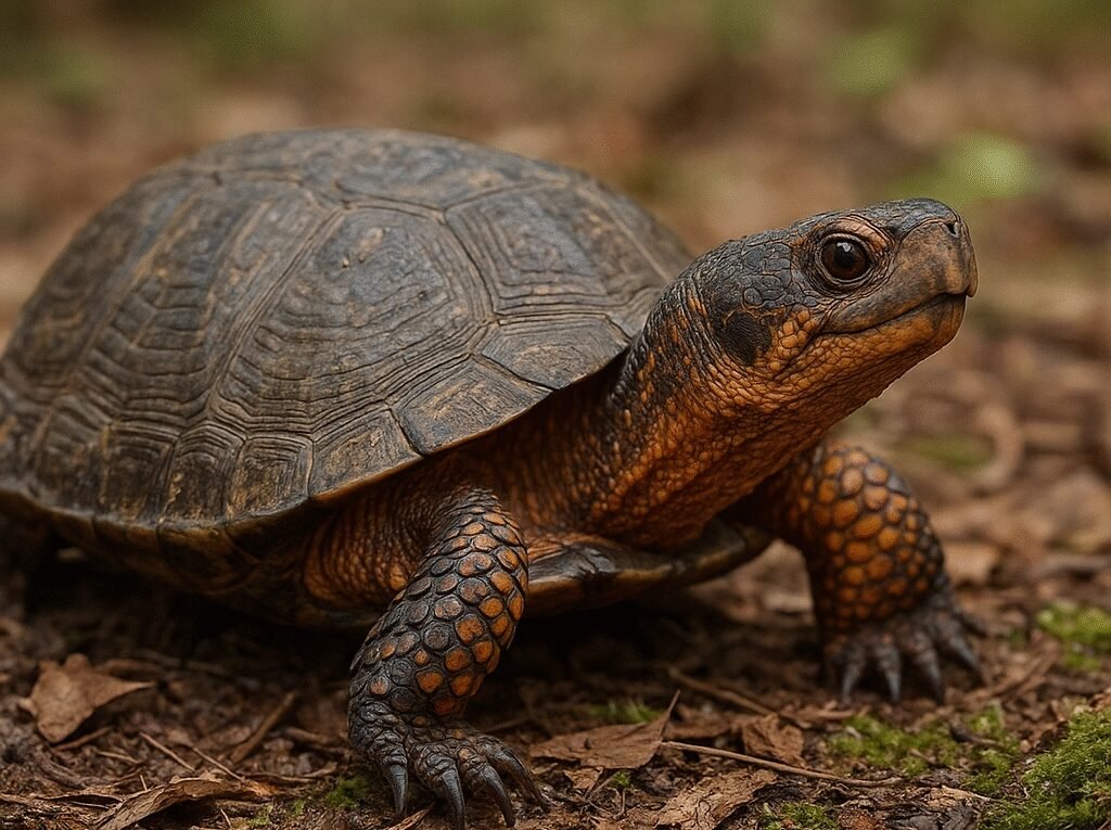 Żółw leśny amerykański – Glyptemys insculpta