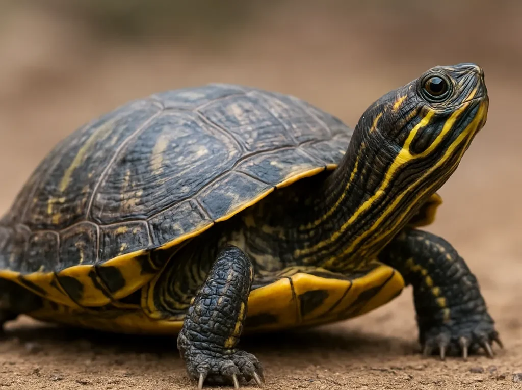 Żółw żółtobrzuchy – Trachemys scripta scripta