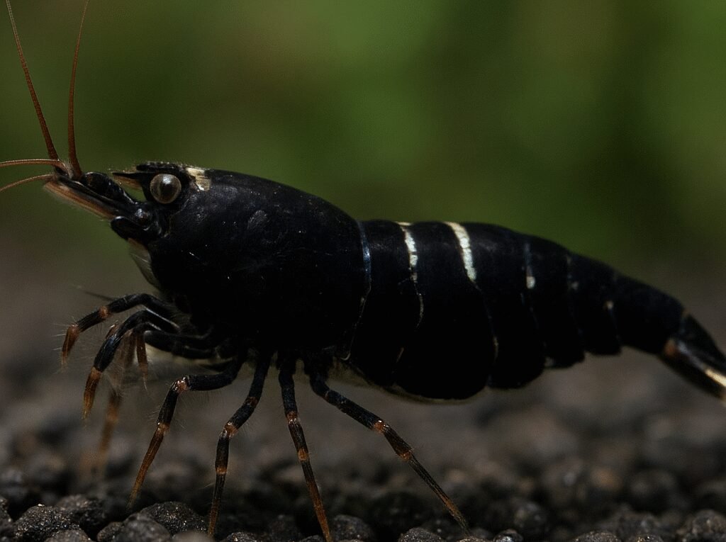 Krewetka tygrysia czarna – Caridina mariae “Black Tiger”
