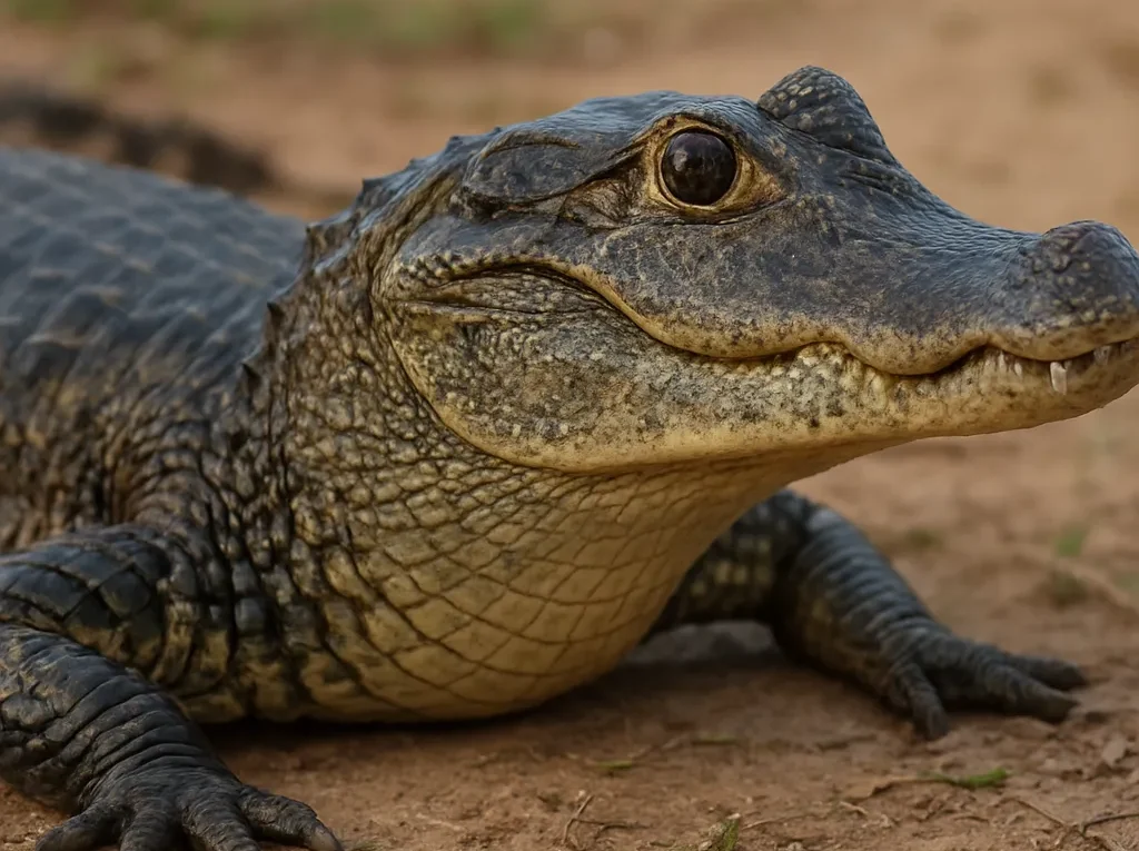 Kaimanik szerokopyski – Caiman latirostris