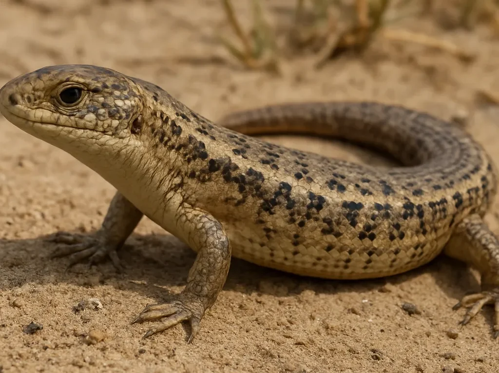 Scynk stepowy – Eumeces schneideri