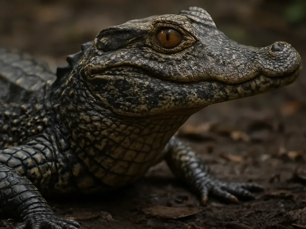 Kaimanik pstry – Paleosuchus trigonatus