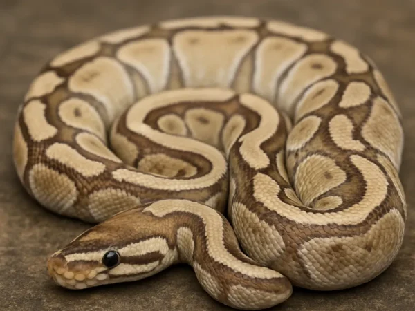 Pyton królewski bamboo – Python regius (odmiana barwna)