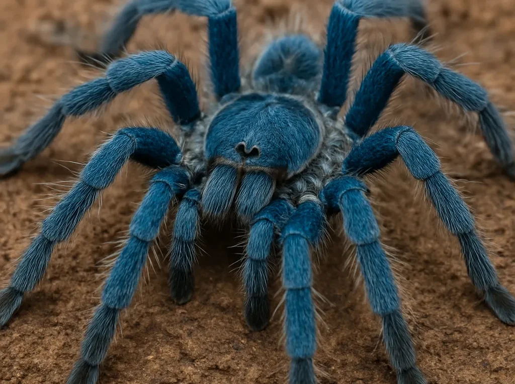 Pająk ptasznik niebieski birmański – Chilobrachys fimbriatus