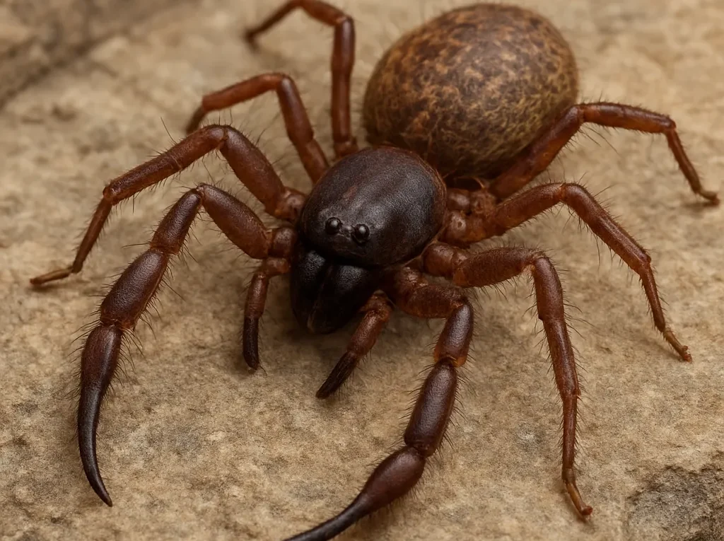 Pająk karaczanowiec jaskiniowy – Trogloraptor marchingtoni
