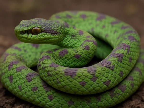Żmija mglista – Trimeresurus purpureomaculatus