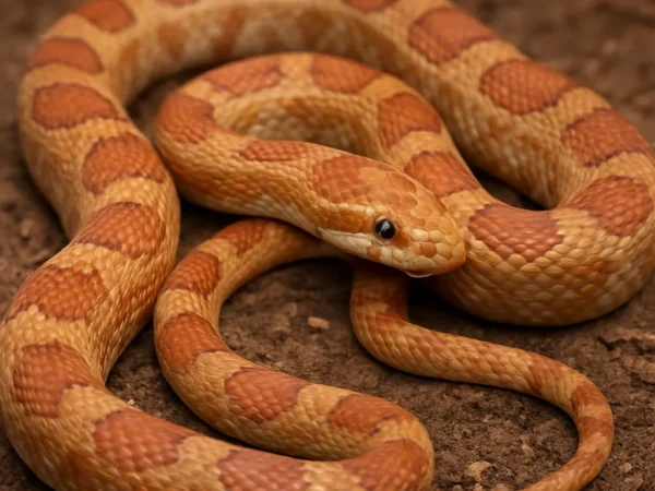 Wąż zbożowy caramel – Pantherophis guttatus (odmiana barwna)