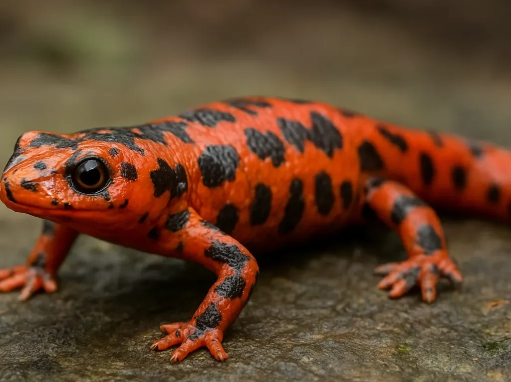 Salamandra chińska czerwona