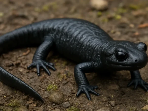 Salamandra pacyficzna czarna