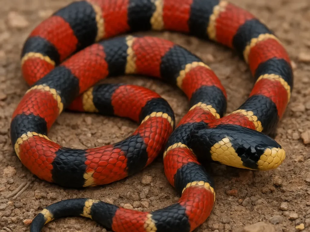 Wąż koralowy teksański – Micrurus tener