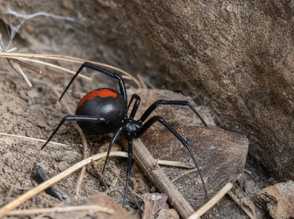 Czerwonogrzbieta wdowa australijska - Latrodectus hasselti - pająk