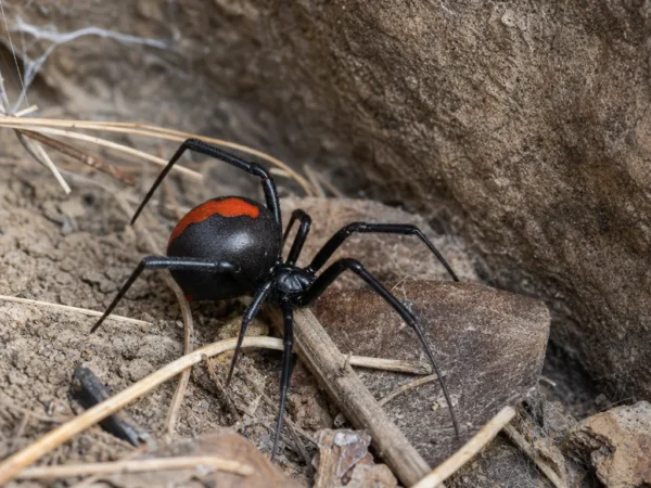 Czerwonogrzbieta wdowa australijska - Latrodectus hasselti - pająk