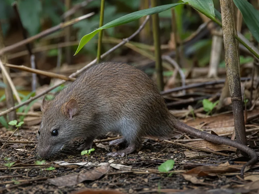 Szczur bambusowy – Rhizomys sinensis