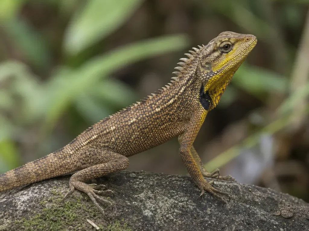Agama chińska żółtogardła – Calotes mystaceus