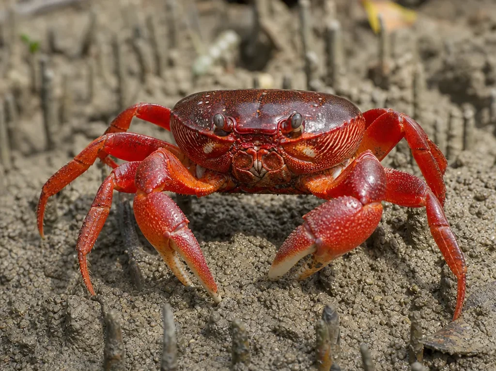 Krab mangrowy czerwony - Goniopsis cruentata - krab