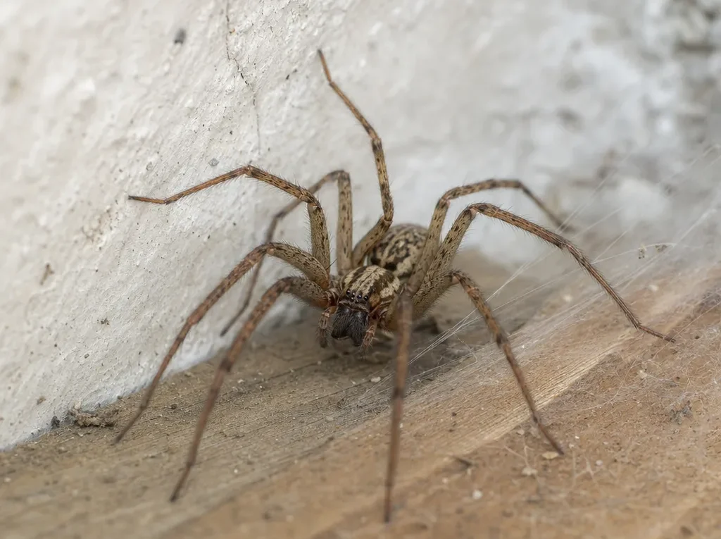 Kątnik domowy - Tegenaria domestica - pająk