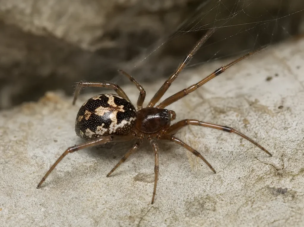 Fałszywa wdowa szlachetna - Steatoda nobilis - pająk