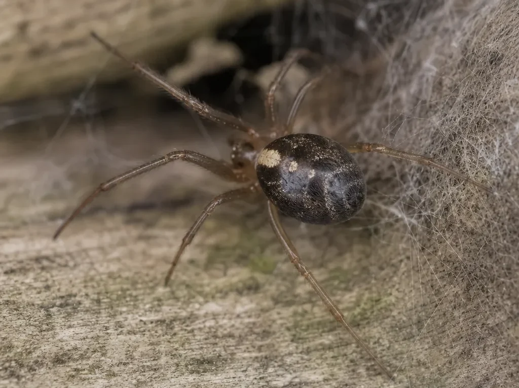 Zyzuś tłuścioch - Steatoda bipunctata - pająk