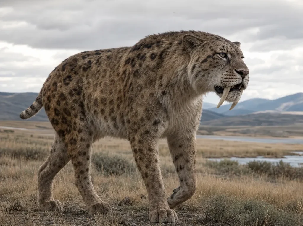 Tygrys szablozębny - Smilodon fatalis