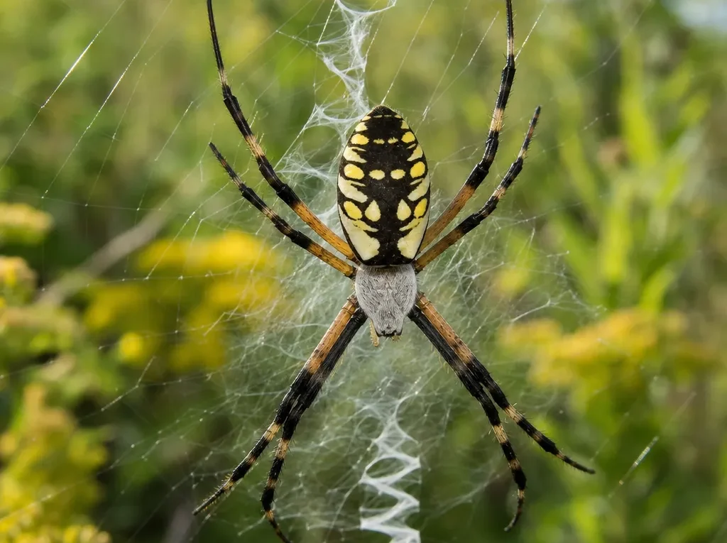 Tygrzyk złotawy - Argiope aurantia - pająk